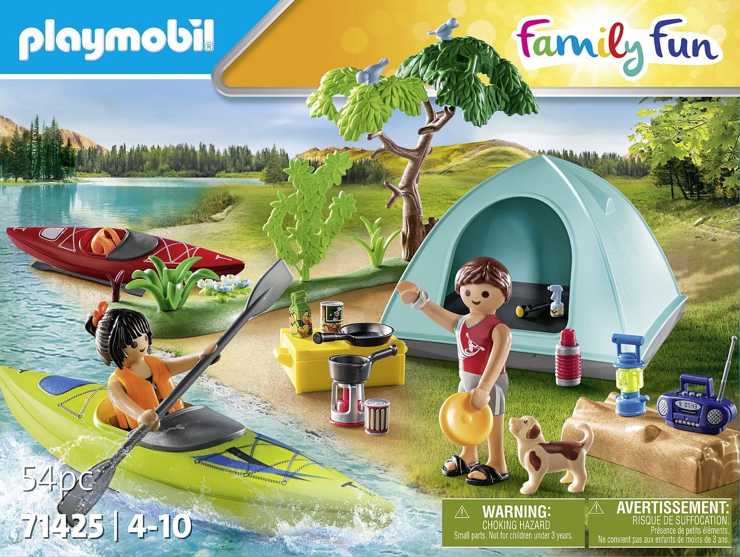 Thumbnail 3 de PLAYMOBIL Family Fun 71425: aufregendes Naturabenteuer am Zeltplatz (ab 4 Jahren)