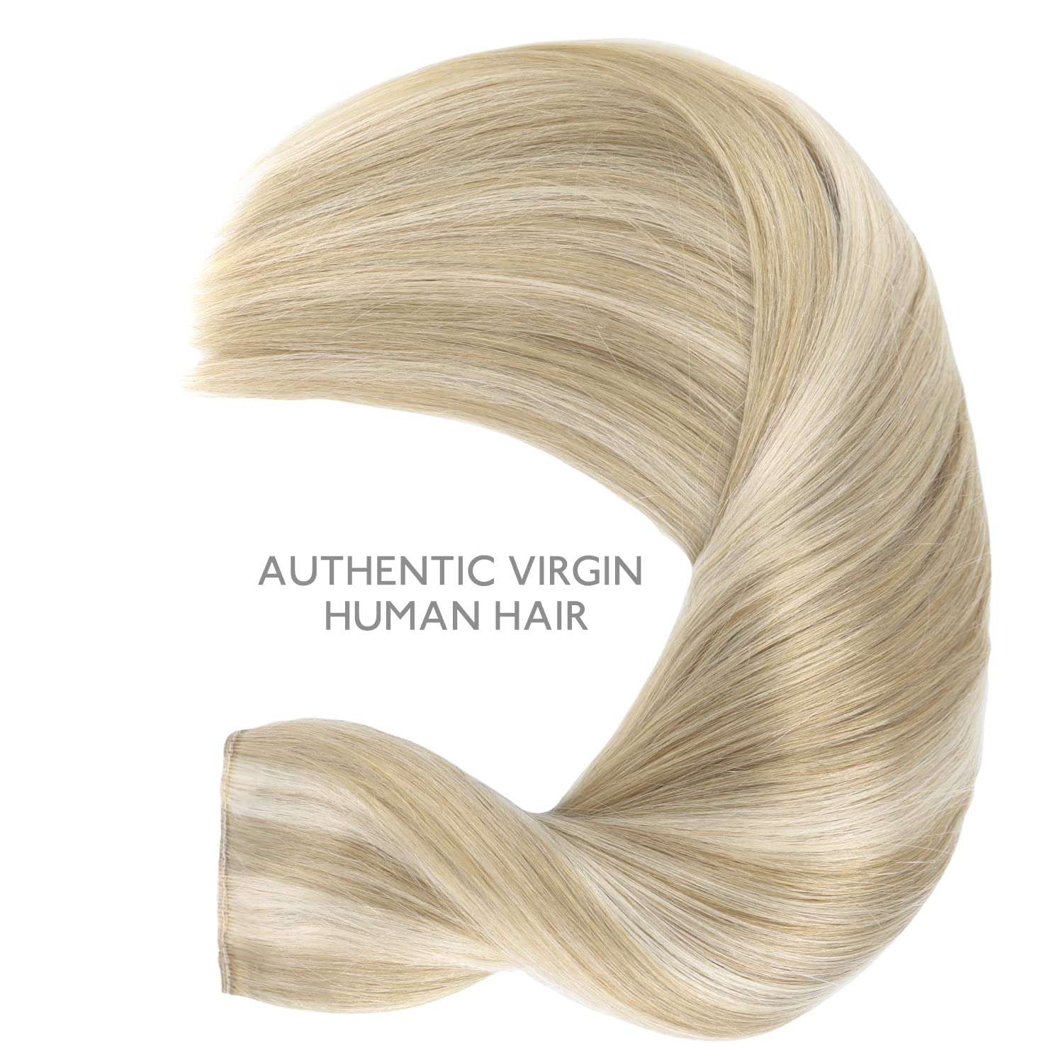 Thumbnail 4 de WENNALIFE Wire Hair Extensions – 18 inch, 125g, Dirty Blonde Highlighted Bleach Blond Remy Real Human Hair with Invisible Wire