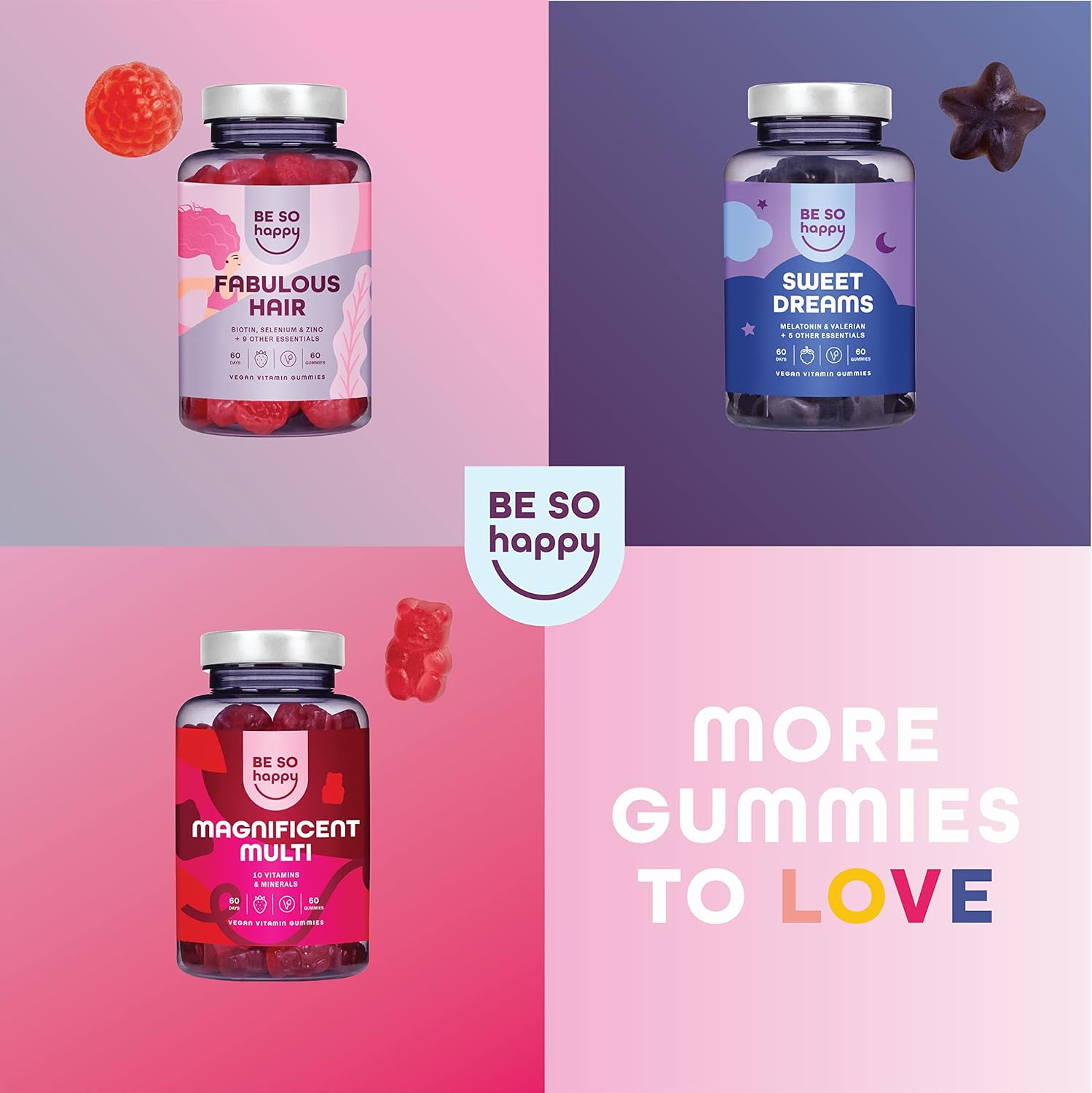 Thumbnail 6 de BeSoHappy® Gominolas de Colágeno y Q10 🍊 30 días