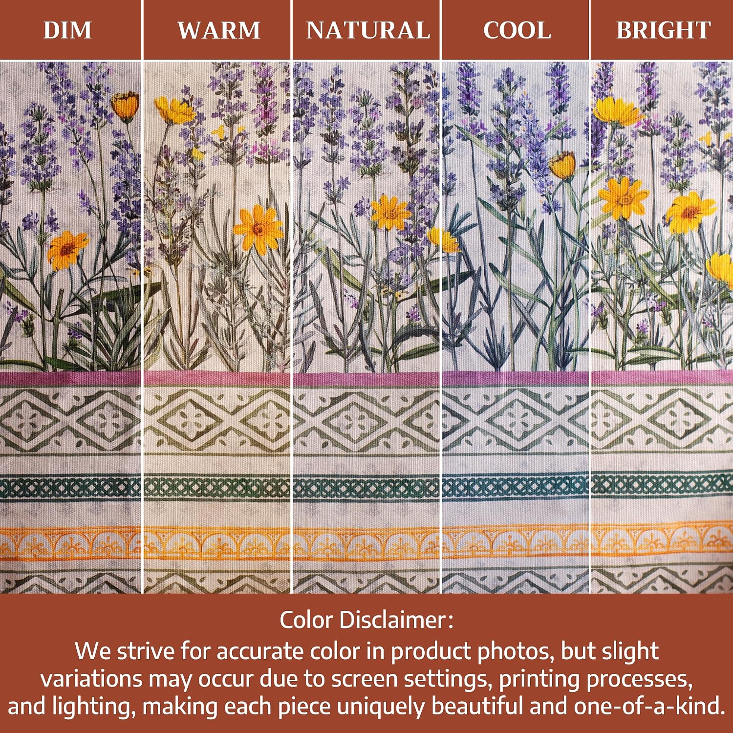 Thumbnail 5 de Maison d' Hermine 60x90 Rectangle Cotton Table Cloth in Lavender