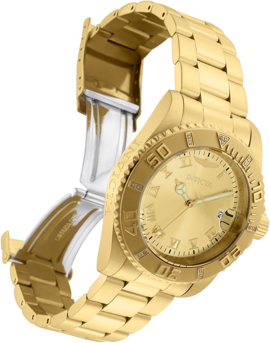 Detalle 2 de Invicta Pro Diver 12820 pour femme – montre 40 mm en acier inoxydable à mouvement quartz