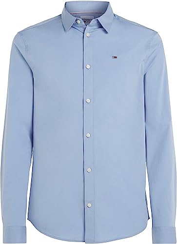 Detalle 1 de Tommy Jeans Tjm Original Stretch Shirt Camisa azul