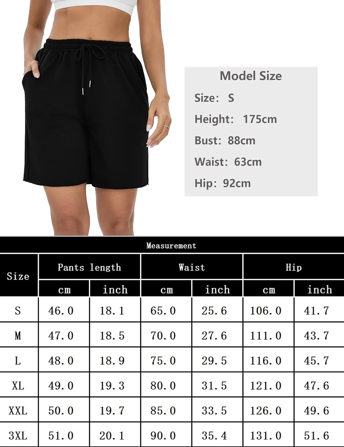 Thumbnail 5 de Pantalon de jogging Marvmys court taille haute S-XXL