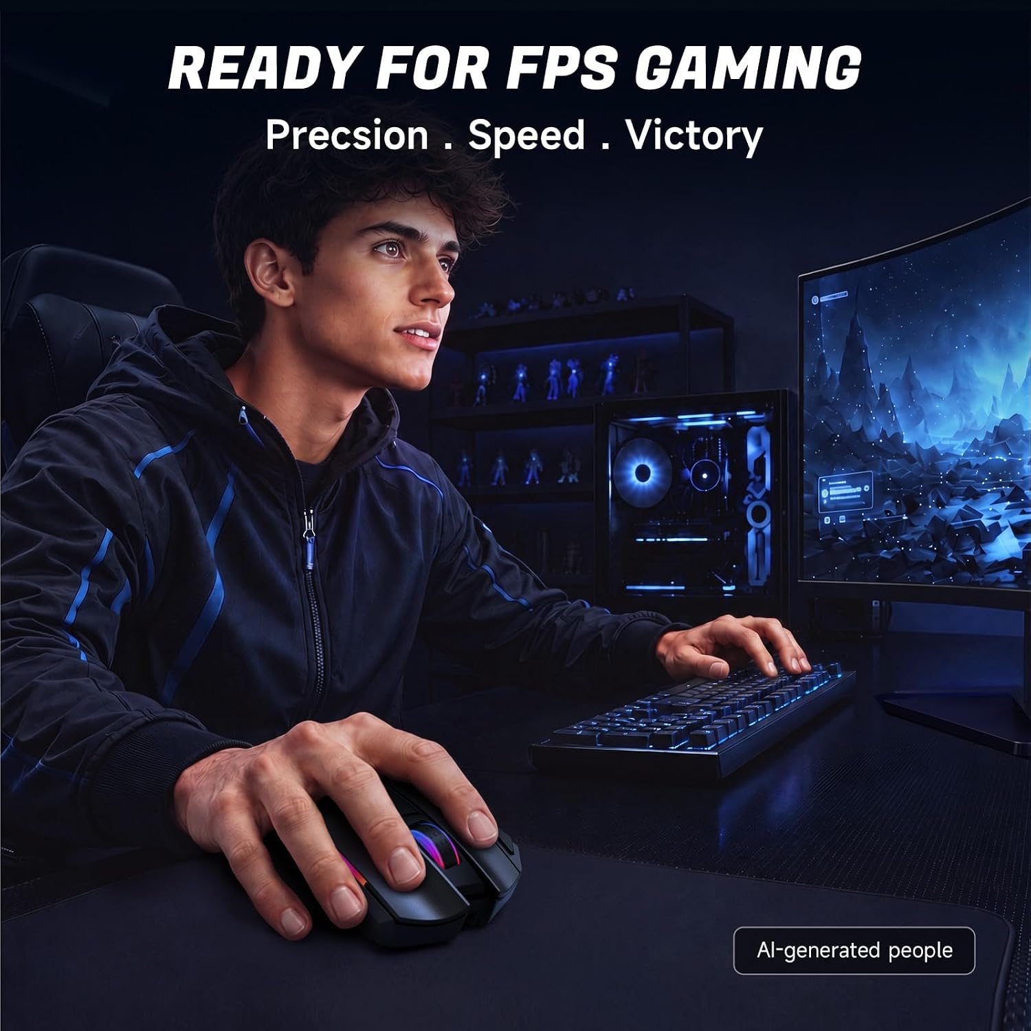 Thumbnail 6 de AOC Wireless Gaming Mouse, 12,000 DPI