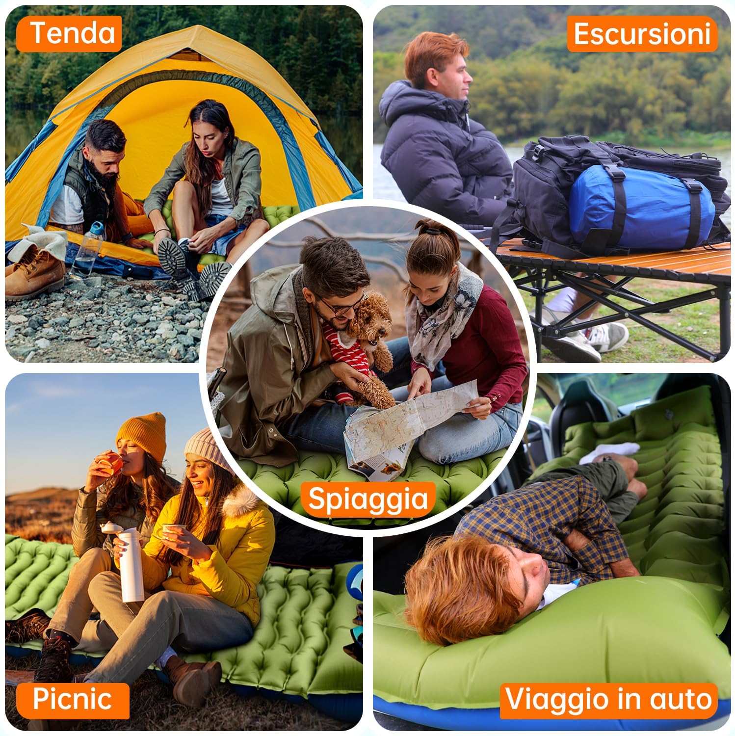 Detalle 2 de Yuzonc Materassino Campeggio Autogonfiante: ultraleggero, extra grande e pratico per trekking