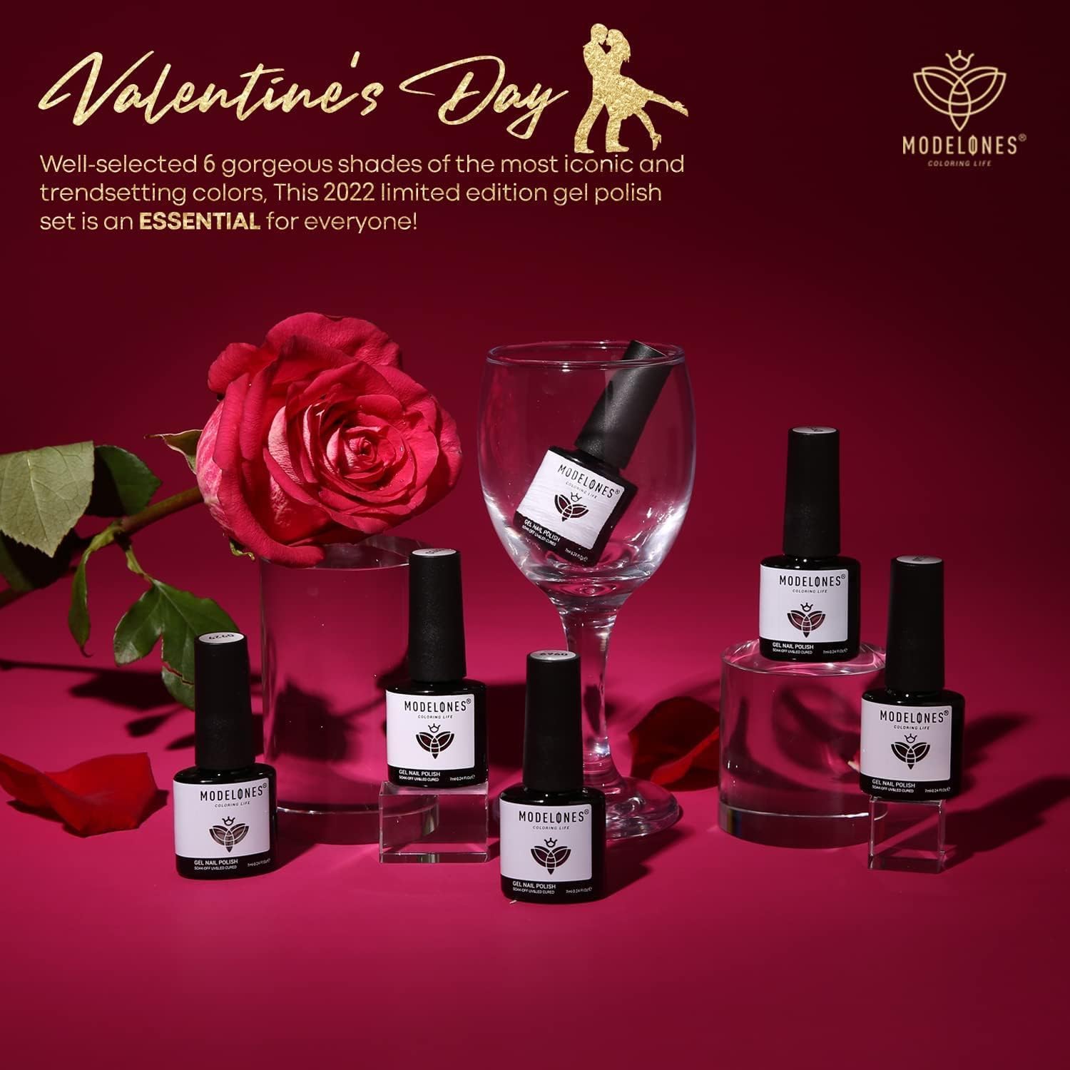 Thumbnail 5 de Modelones Vernis Semi Permanent UV “Série Rouge” – coffret de 6 couleurs