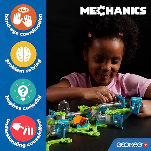 Thumbnail 7 de Geomag Mechanics Gravity Loops & Turns — 130 piezas 🧩