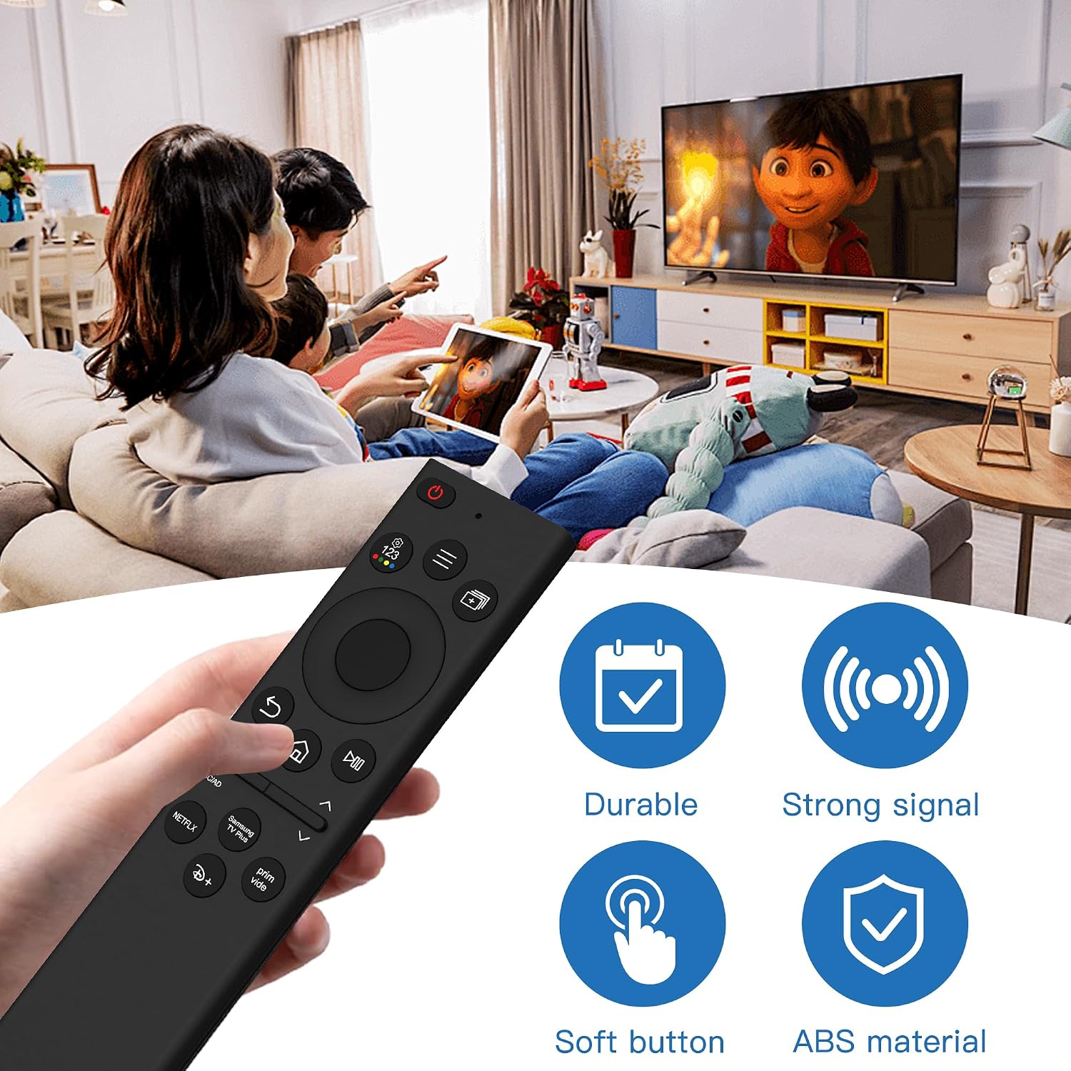 Detalle de Riry Replacement for Samsung BN59-01385A: Universal Samsung Smart TV Remote (No Voice)