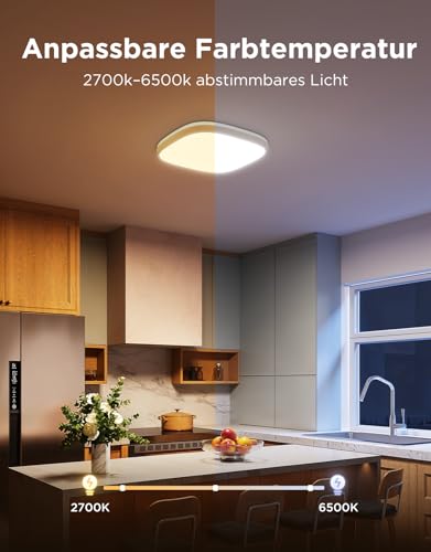 Thumbnail 6 de Govee Deckenleuchte RGBIC 24W – 2400 lm, 30×30 cm, smarte LED-Deckenlampe