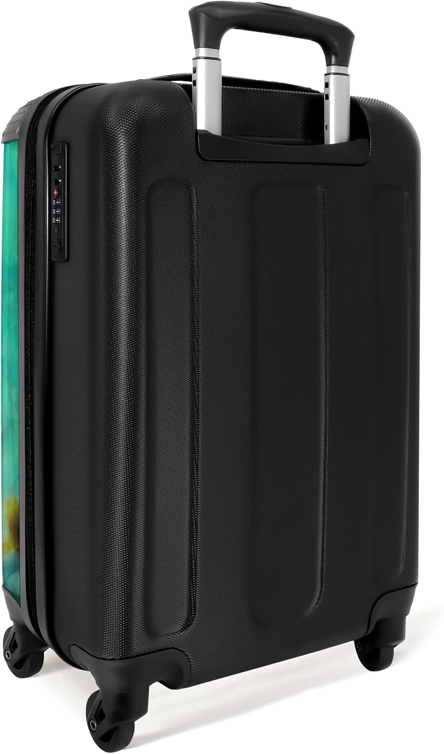 Thumbnail 2 de NoBoringSuitcases.com® Maleta de Cabina Cruz Flor Turquesa ✈
