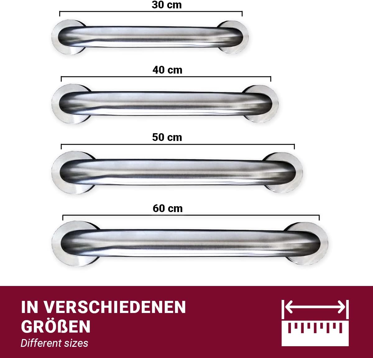 Thumbnail 3 de Haltegriff aus Edelstahl 50 cm für Dusche