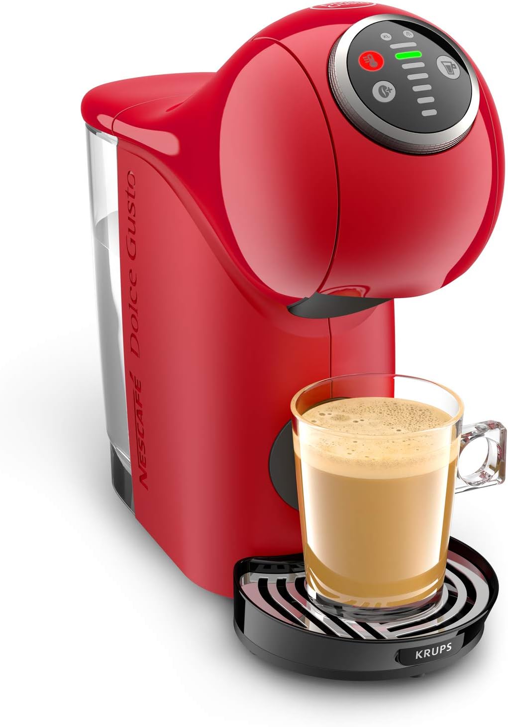 Detalle de NESCAFÉ Dolce Gusto Genio S Plus von Krups – kompakte Kapselmaschine, 0,8 L, 1500 W, rot KP3405