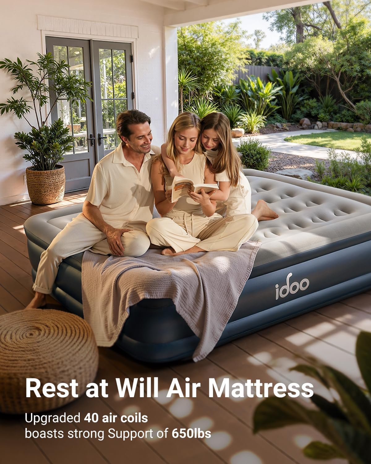 Thumbnail 6 de iDOO Queen Air Mattress 18"