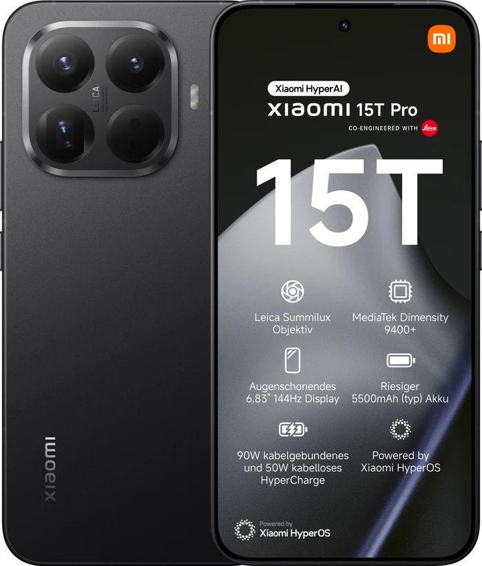 Thumbnail 7 de Xiaomi 15T Pro 512 GB Schwarz 5G Smartphone