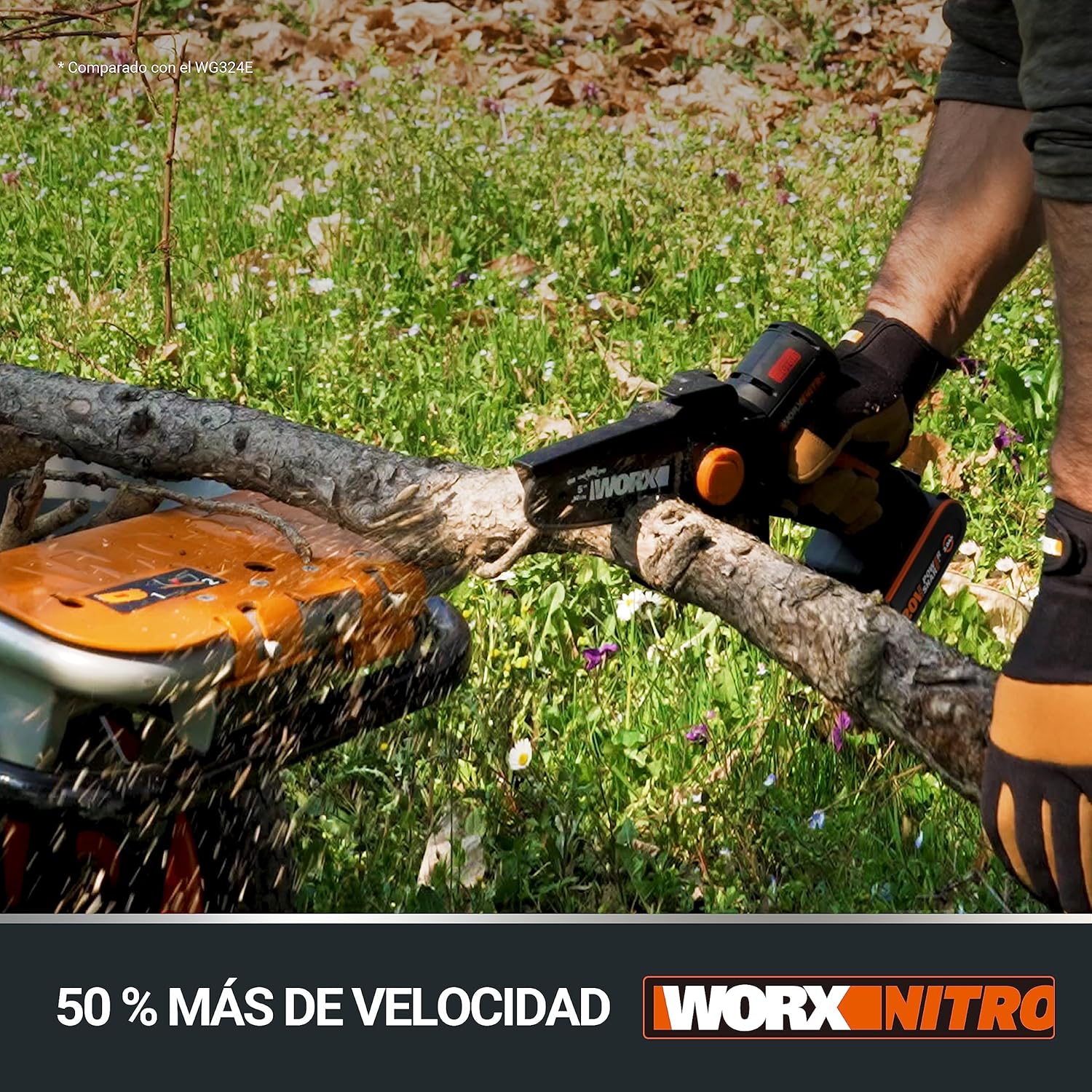 Thumbnail 2 de WORX WG325E.9 mini motosierra 20V