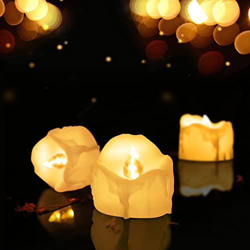 Detalle de daphomeu velas LED de té de 14 piezas
