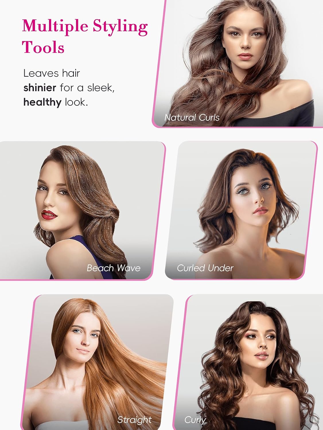Thumbnail 5 de LANDOT Ceramic Hair Straighteners for Women – 1 Inch Dual Voltage Flat Iron