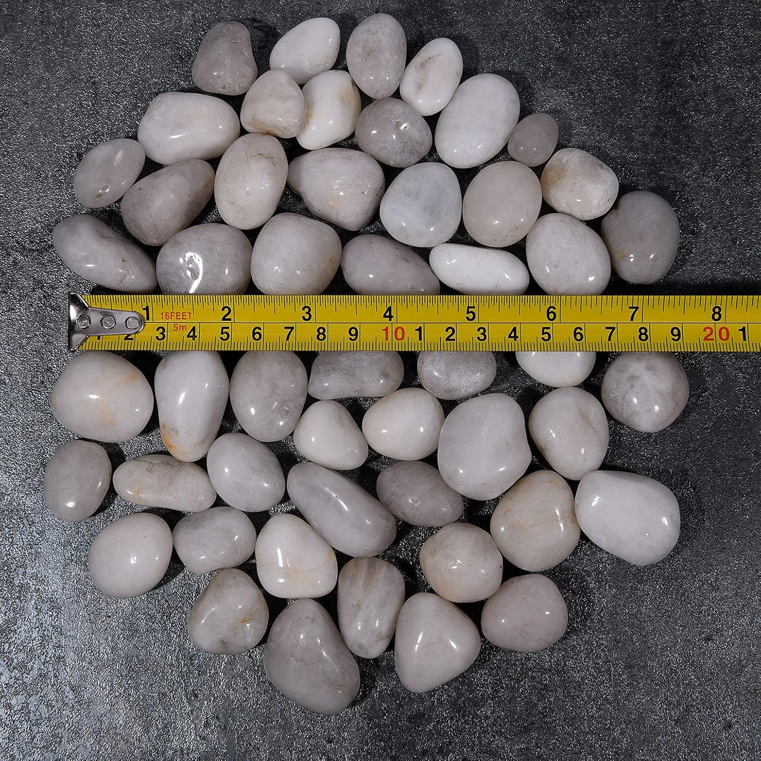 Thumbnail 2 de Hisredsun 3.96 lb White Decorative Stones for Plants 🪨