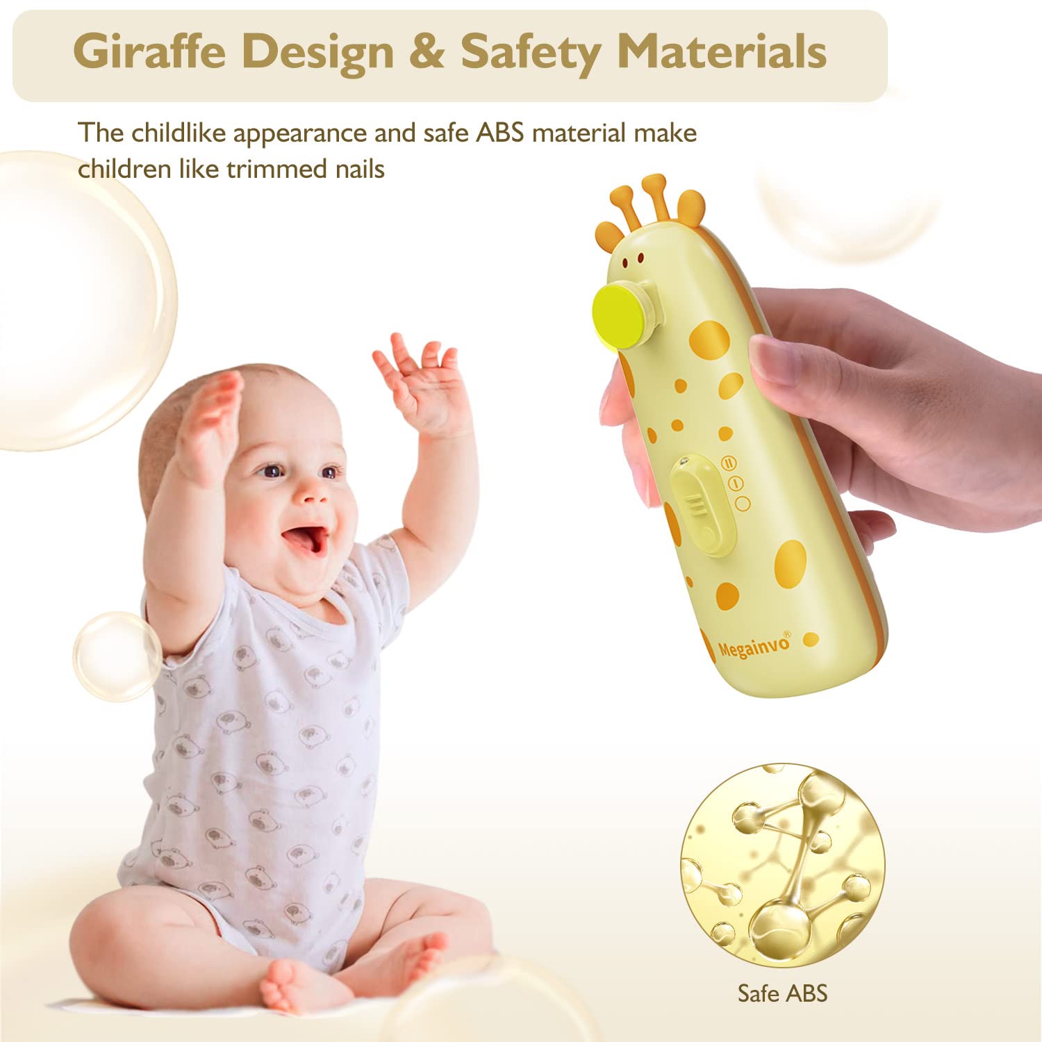 Thumbnail 4 de Elektrische Baby-Nagelfeile Set mit Licht