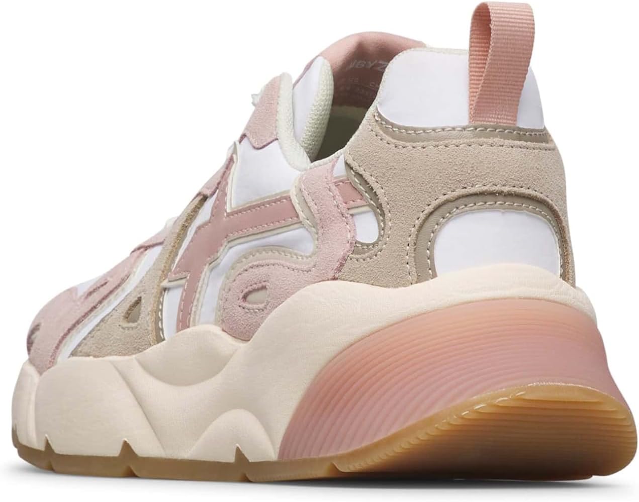 Detalle de w6yz Sneakers en Daim et Tissu Technique – allier élégance et confort au quotidien