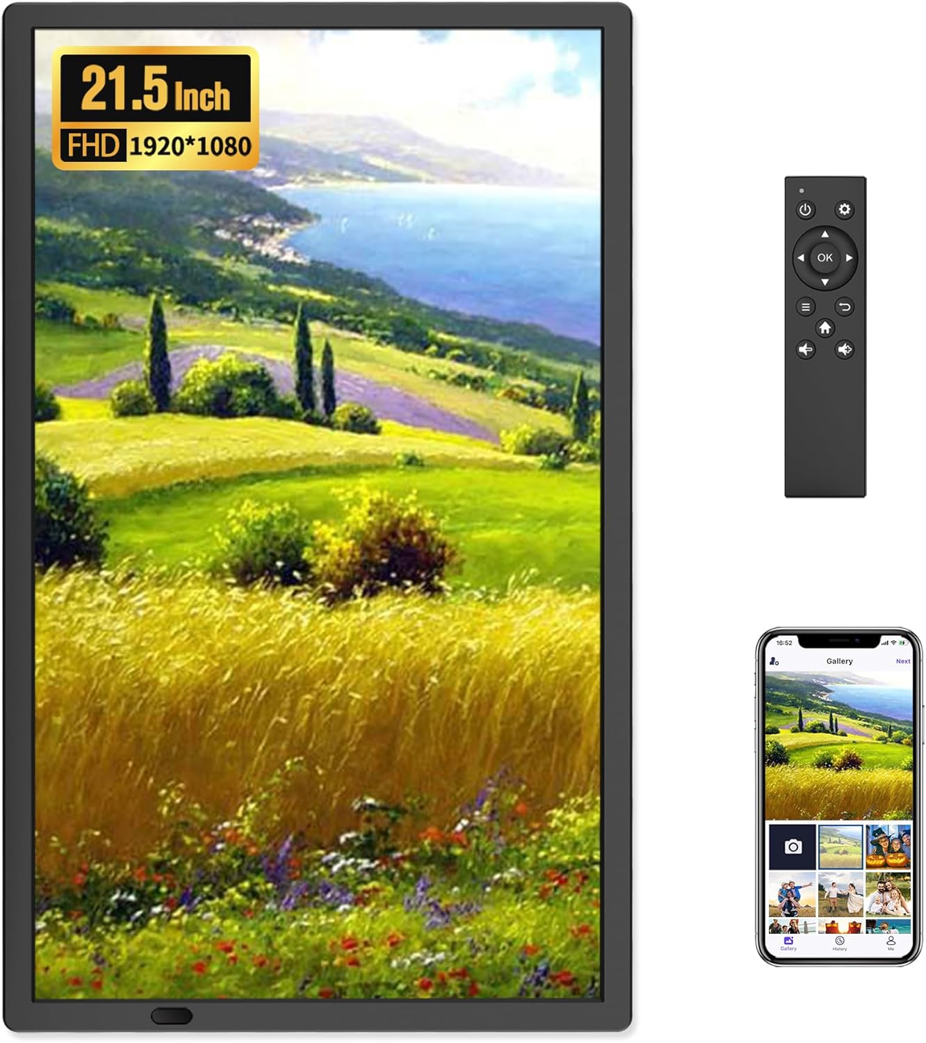 FANGOR 21.5" Digital Photo Frame 64GB