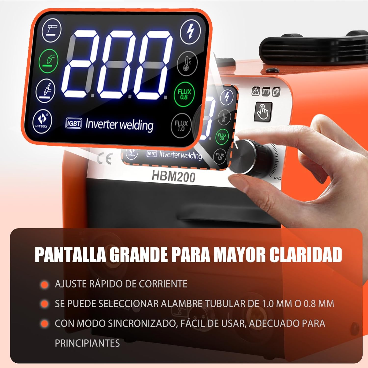 Thumbnail 2 de HITBOX HBM200 Soldador 3 en 1 140A