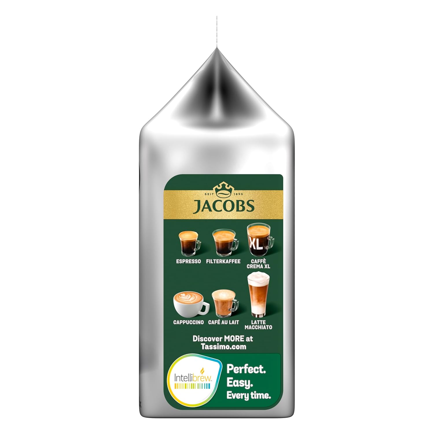 Detalle 2 de Jacobs Latte Macchiato Caramel Tassimo Kapseln – 40 Kaffeekapseln in 5 Packungen