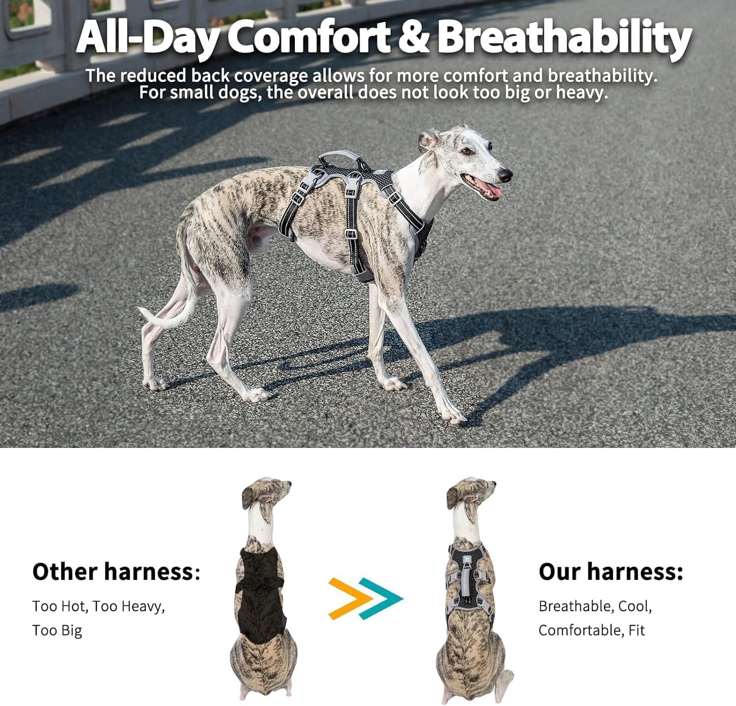 Thumbnail 4 de Huntboo Escape Proof Dog Harness (XS) – Reflective, Adjustable Vest with Handle