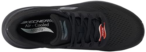 Thumbnail 2 de Skechers Mujer Arch Fit 2.0 Big League Trainers - Black Mesh/Gunmetal, 37.5 EU