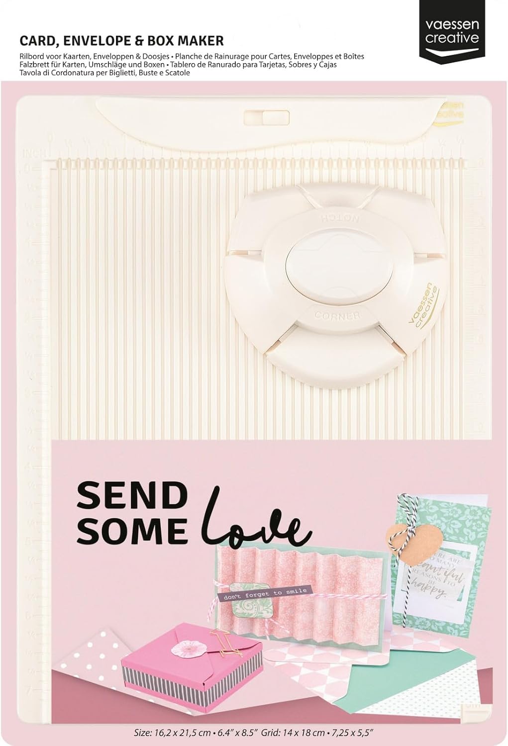 Thumbnail 4 de Vaessen Creative Perforatrice Cartes, Enveloppes et Boîtes – kit DIY pour scrapbooking et journaling