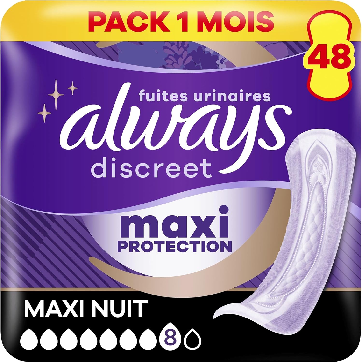 Detalle de Always Discreet Extra Secure serviettes 48 🩺