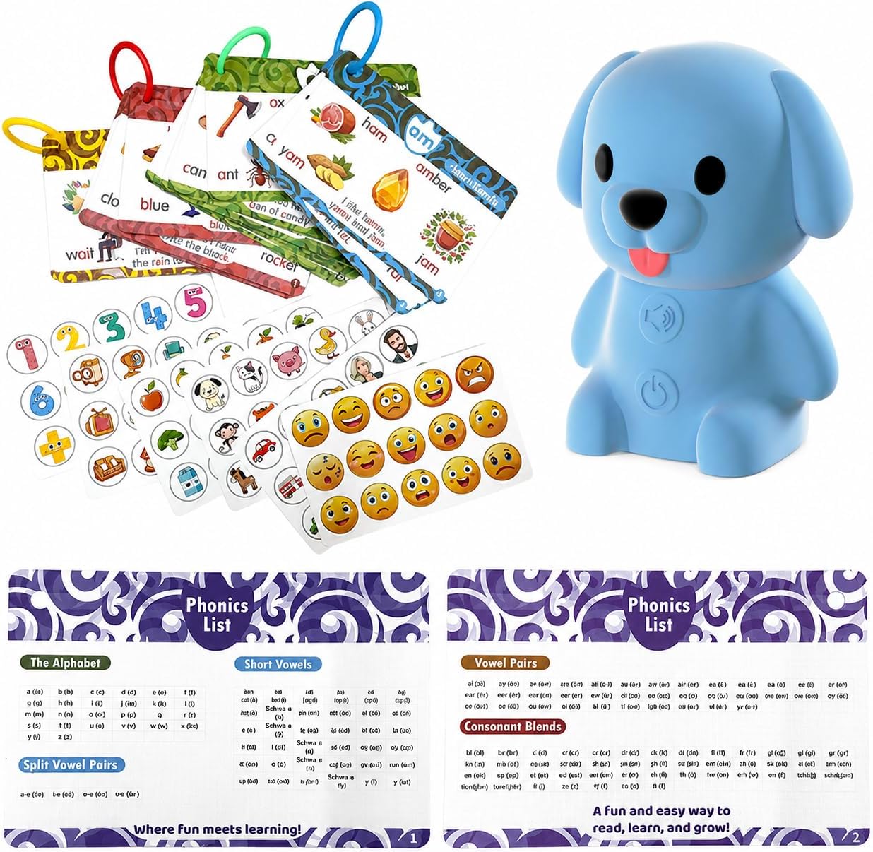 Thumbnail 5 de Phonics Flash Cards with Talking Pen, 75 Cards