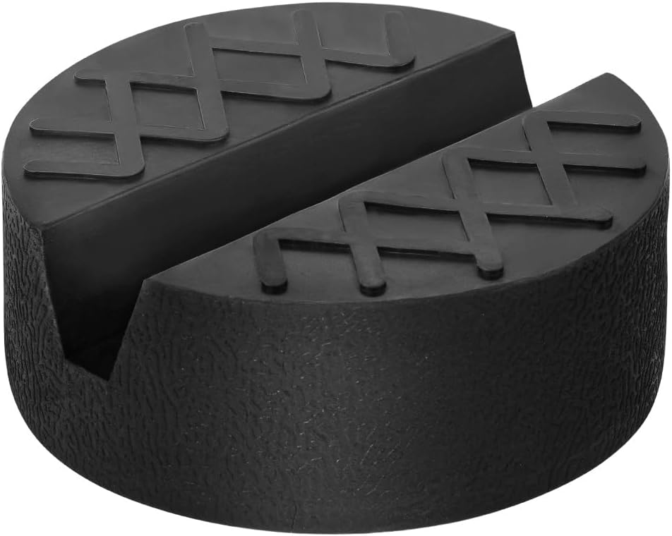 Detalle de URAQT gummikudde för domkraft, 3 ton, med spårad yta