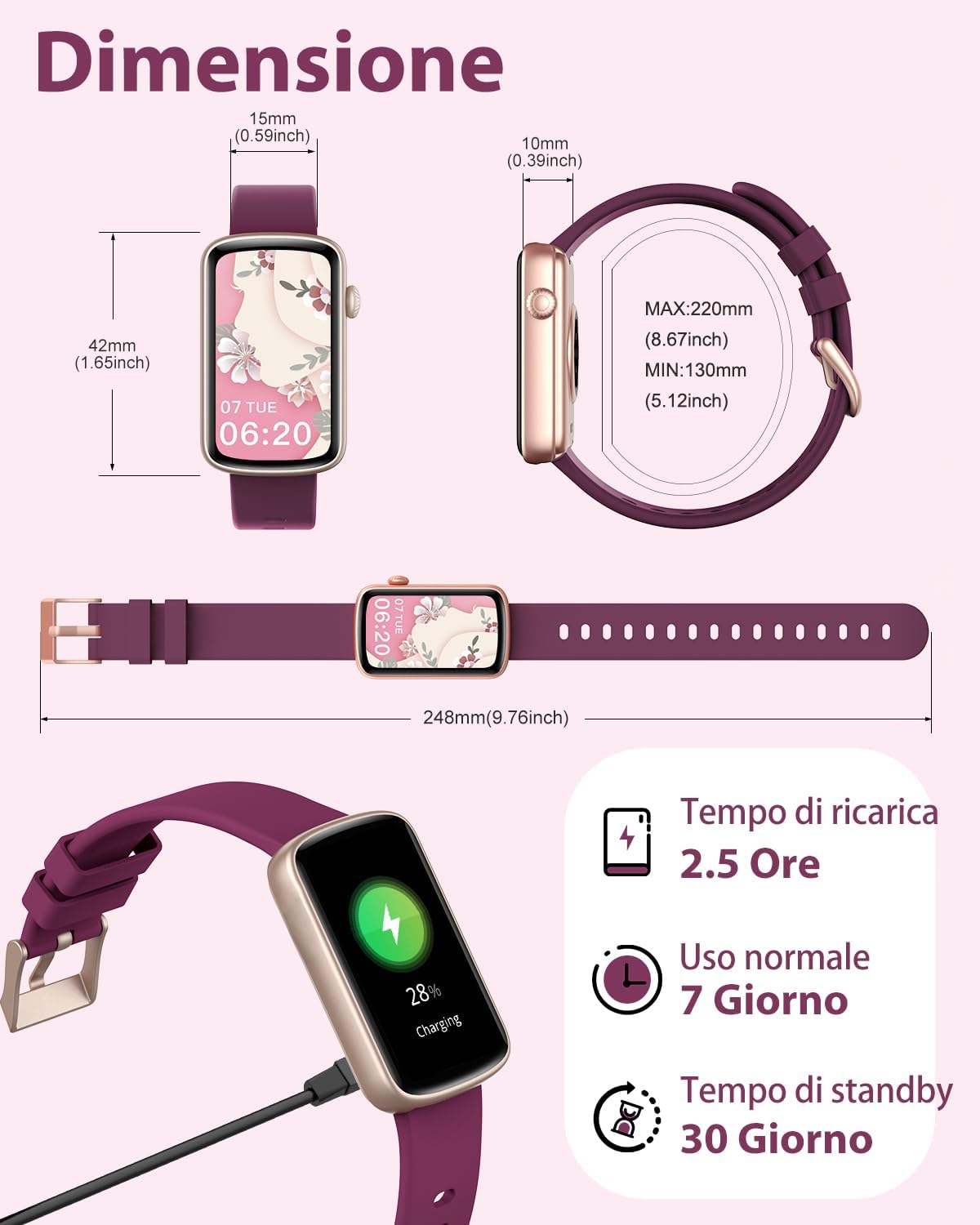 Thumbnail 5 de SHANG WING smartwatch donna smartwatch cardio