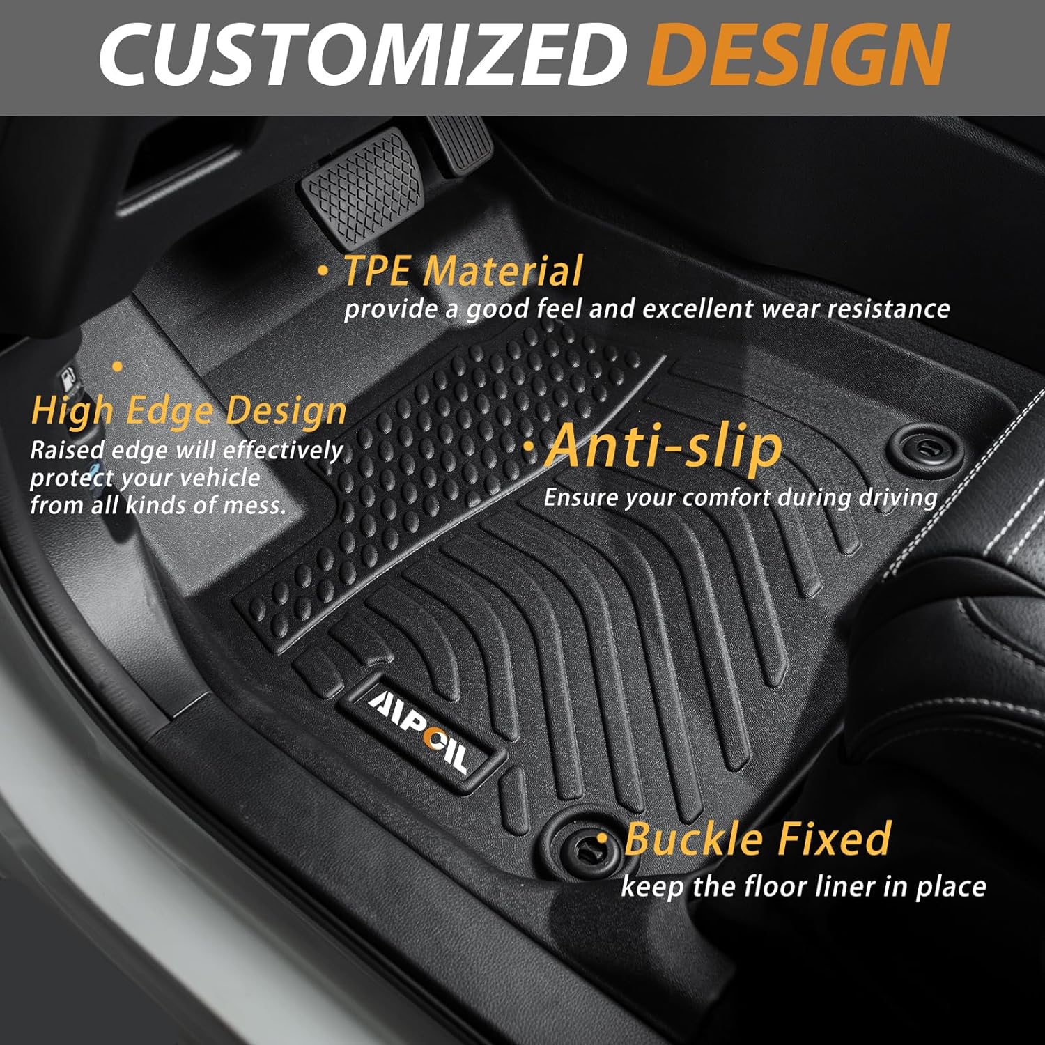 Detalle de AIPOIL Floor Mats for Nissan Ariya 2023–2025