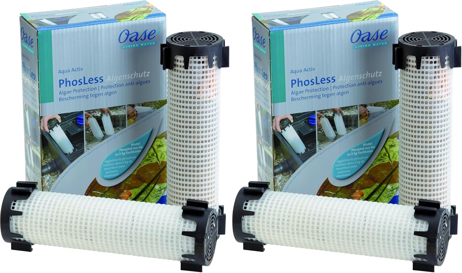 Detalle 2 de Oase AquaActiv PhosLess Phosphatbinder 2 Säulen 1 l