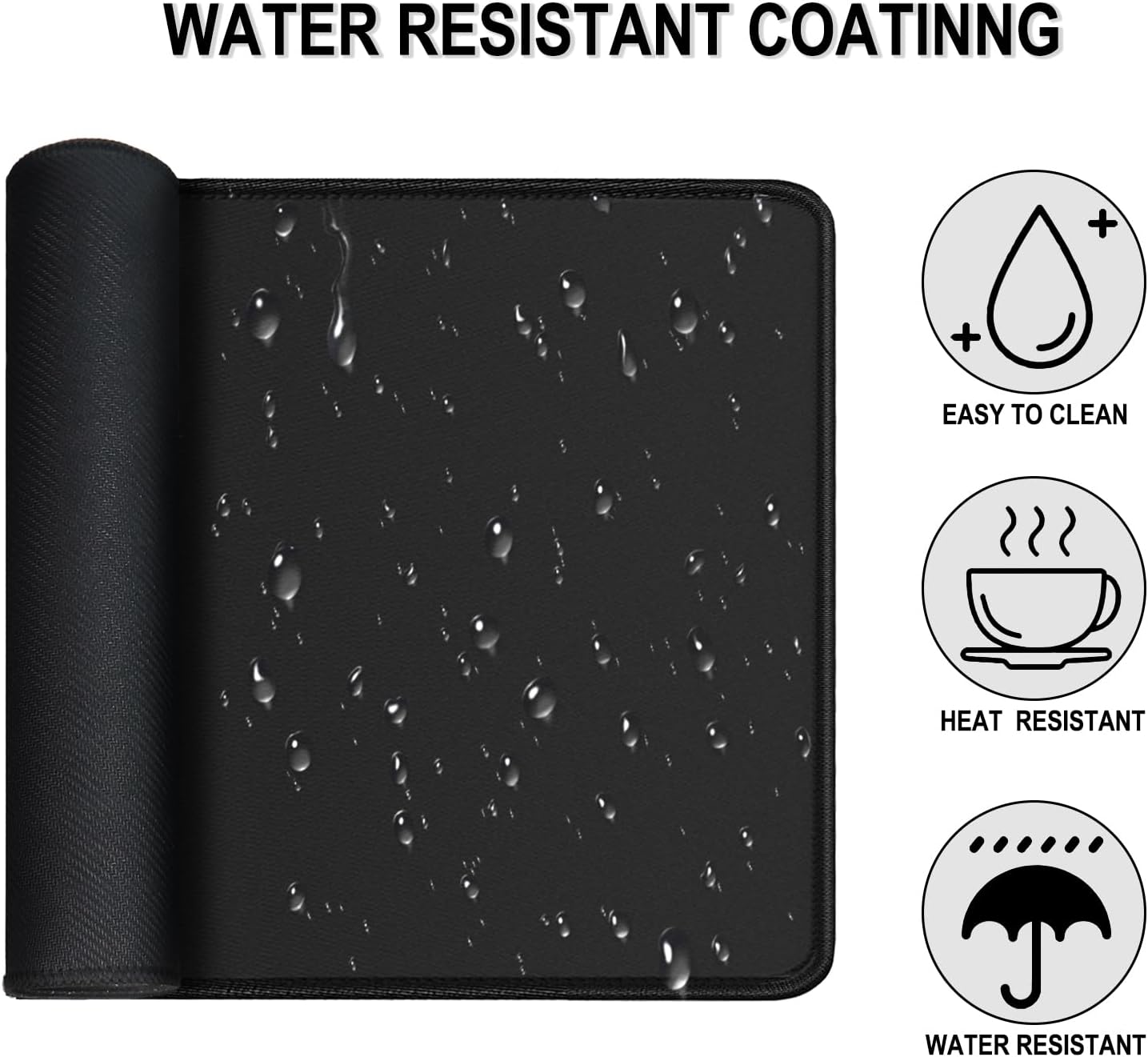 Detalle 2 de JOCYRN Extended Gaming Mouse Pad, 31.5" x 15.7", Water-Resistant Surface