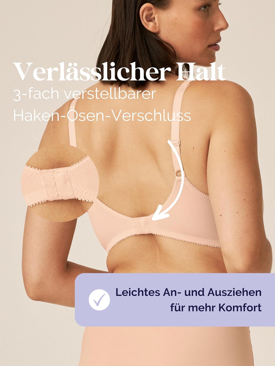 Thumbnail 3 de Naturana® BH Damen ohne Bügel [Cup A-D] mit nahtlosen Cups und gepolsterten Trägern – Komfort trifft Passform