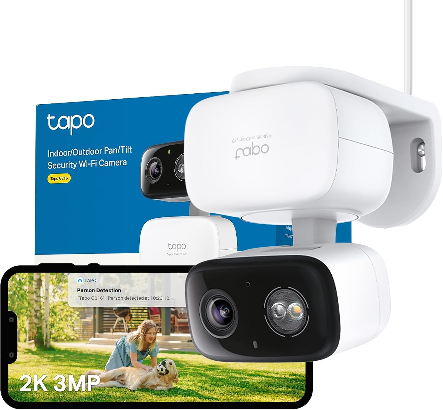 Detalle de Tapo C216 3MP 360° Pan/Tilt outdoor camera