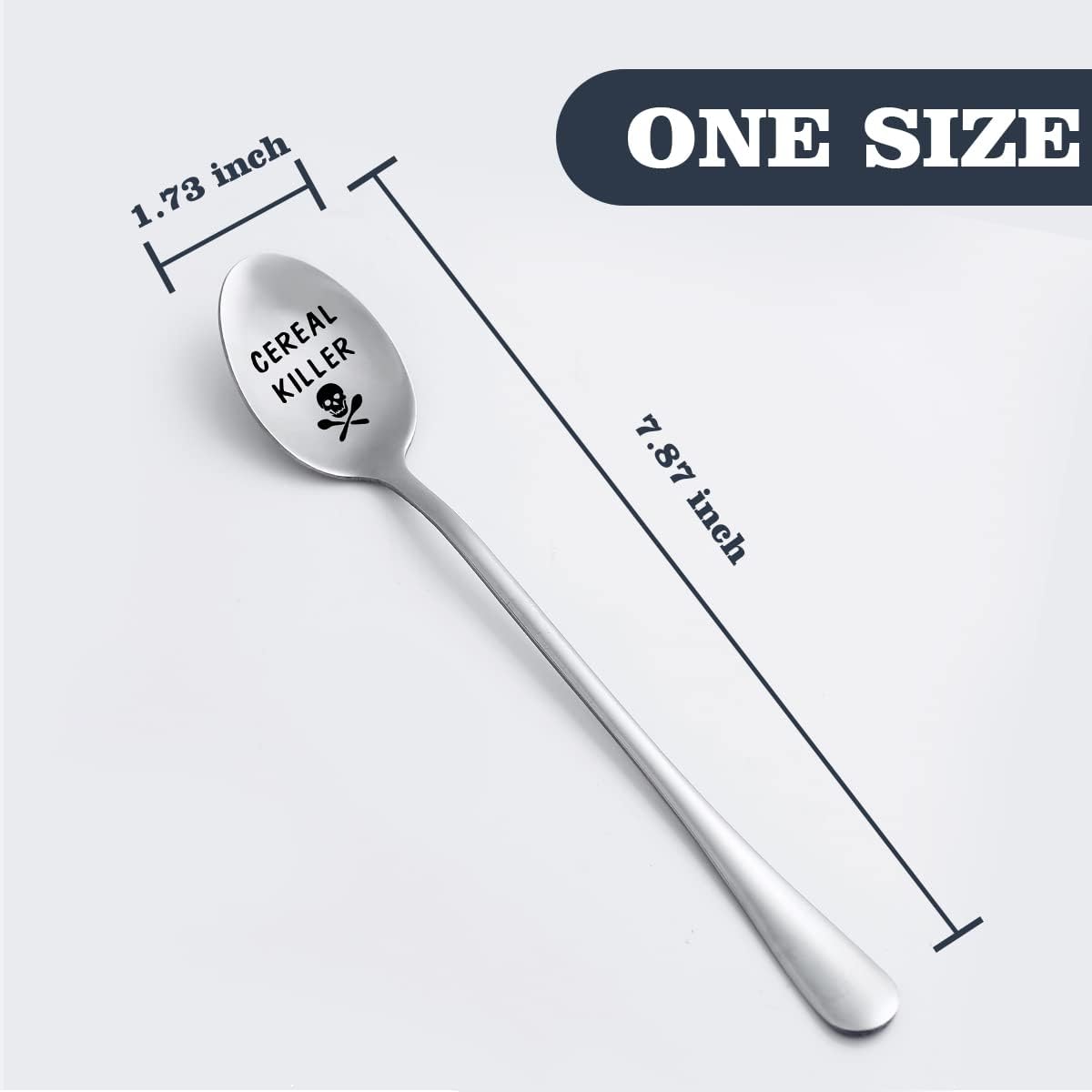 Detalle de Stainless Steel Cereal Spoon 7.99-Inch
