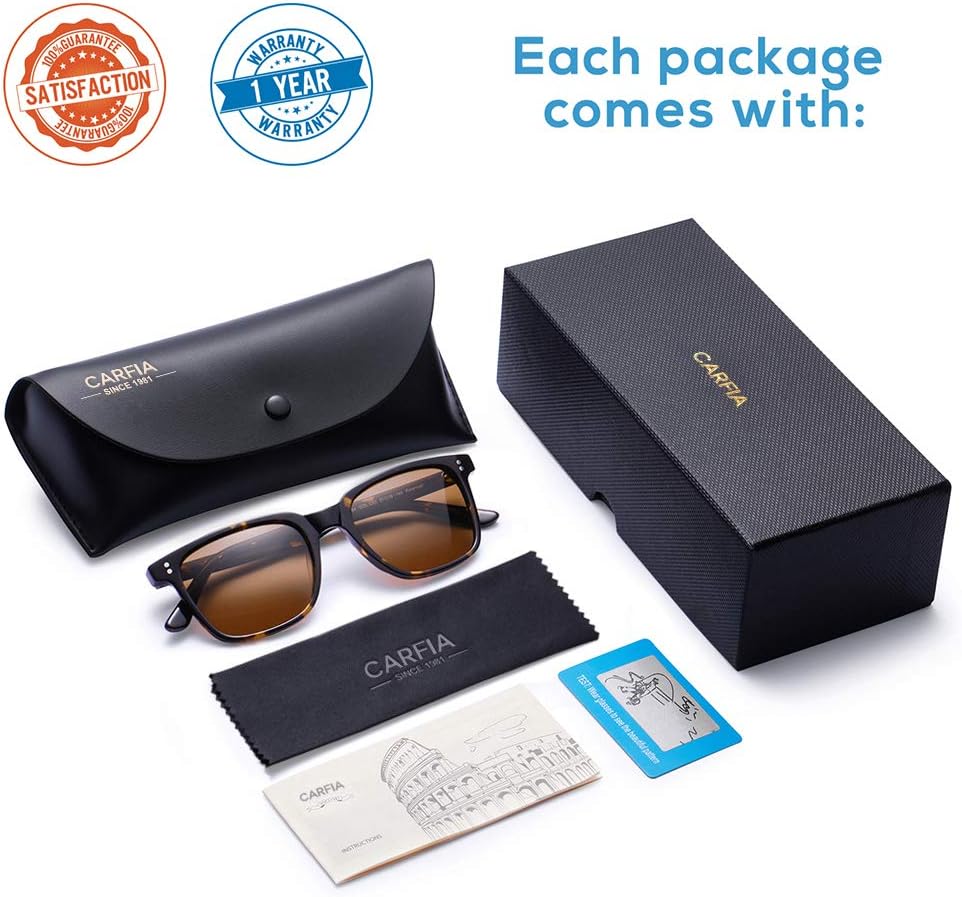 Thumbnail 6 de CARFIA Retro Polarised Sunglasses for Women with UV400 Protection