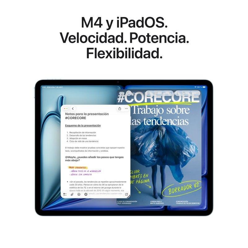 Thumbnail 2 de Apple iPad Air M4 2026 WiFi 13" 512GB Púrpura