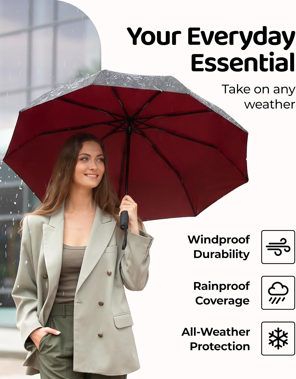 Detalle de Repel Travel Umbrella, 11.5-Inch Folded