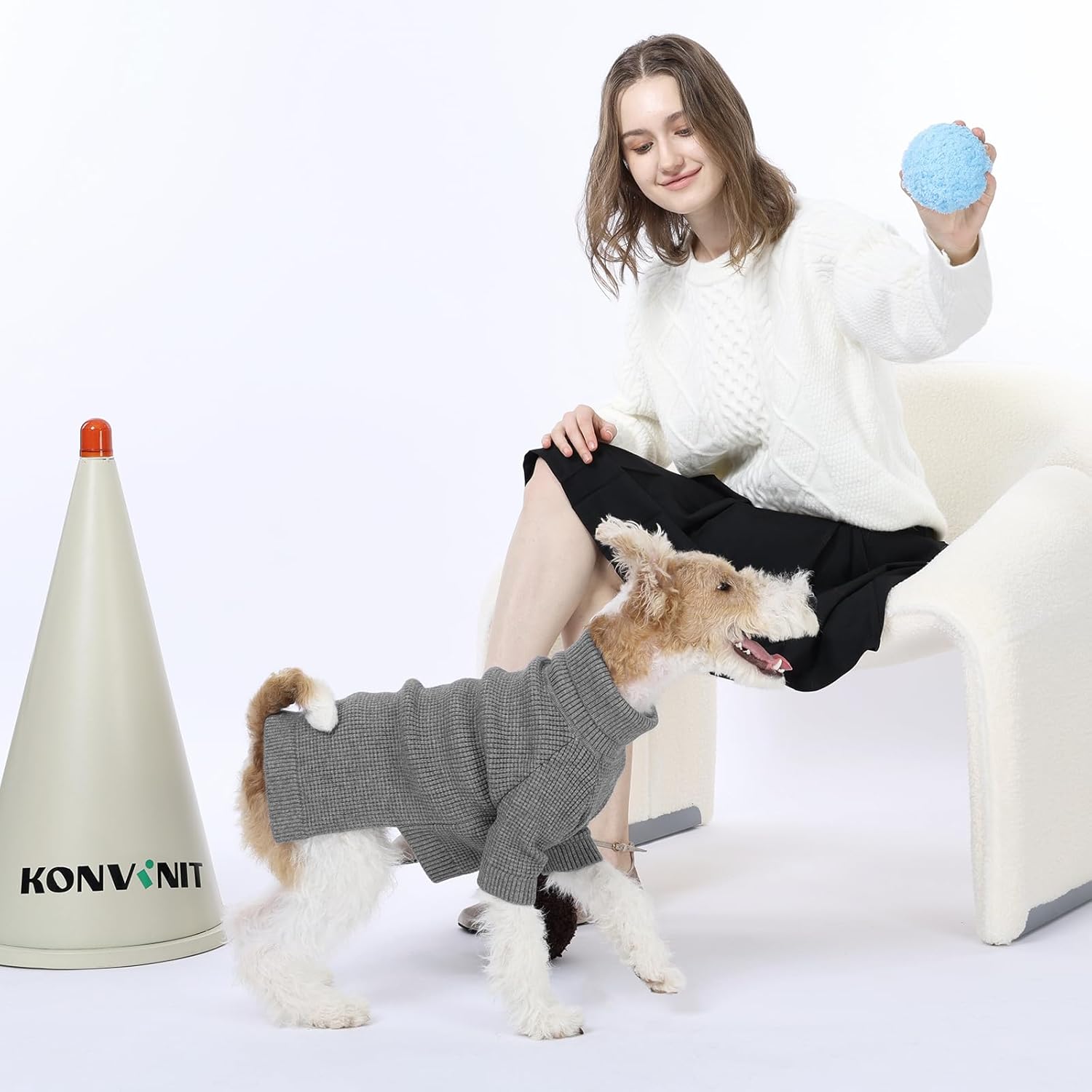 Thumbnail 2 de KONVINIT Hundepullover Winter Warmer – Weicher Rollkragenpullover für kleine bis große Hunde