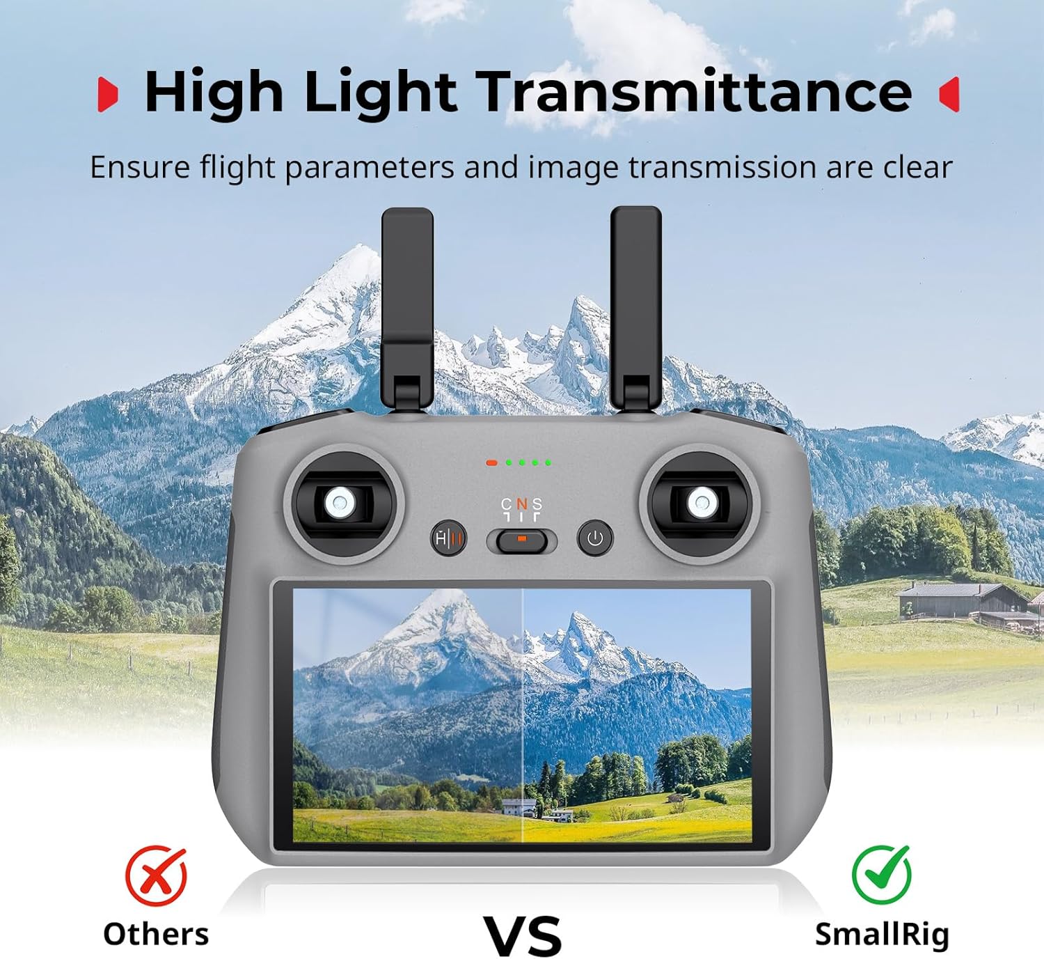 Thumbnail 2 de SmallRig HD Screen Protector Kit per DJI RC/RC 2 (6111) — Protezione lucida per lo schermo