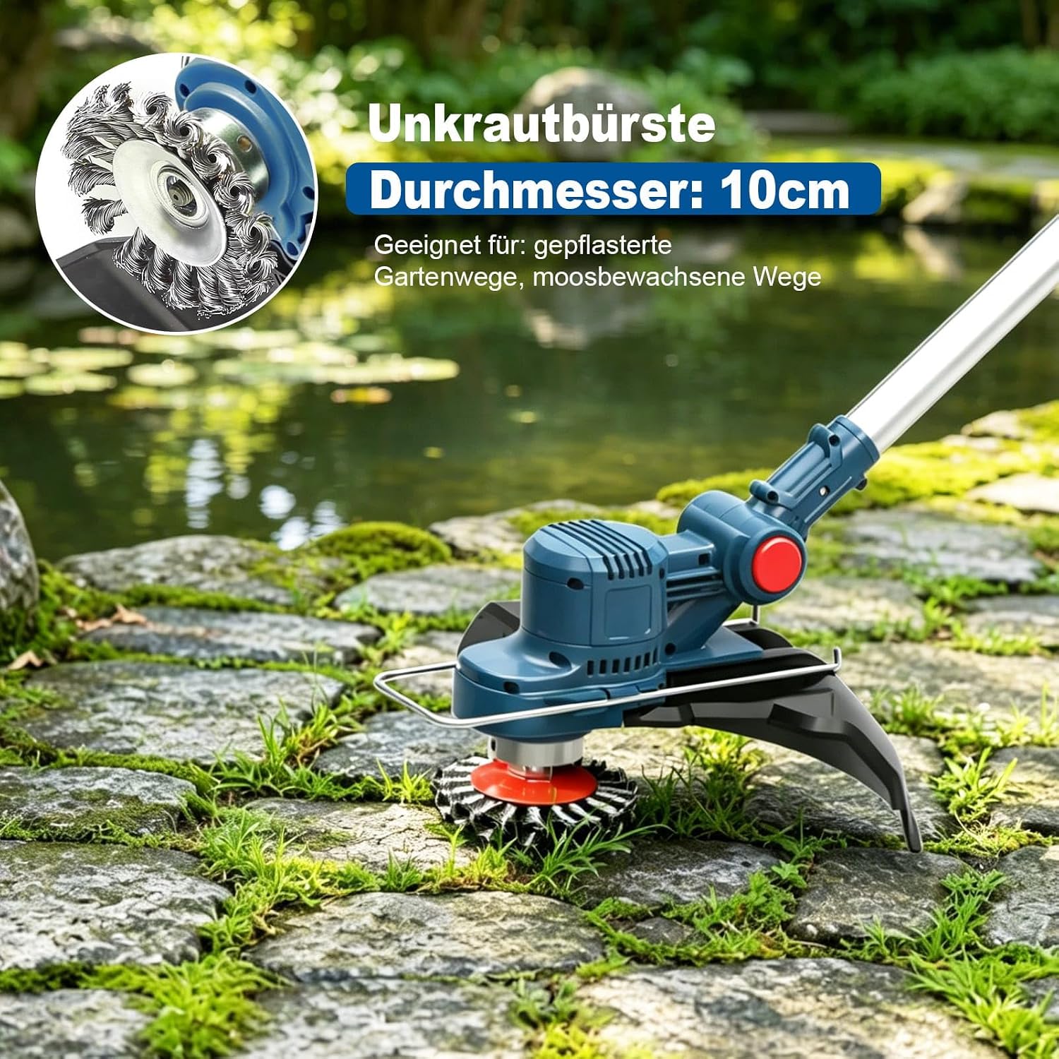 Thumbnail 6 de Fiutazge Akku-Rasentrimmer für Makita-Akkus (Blue) mit 5 Klingentypen & Tap&Go (ohne Akku)