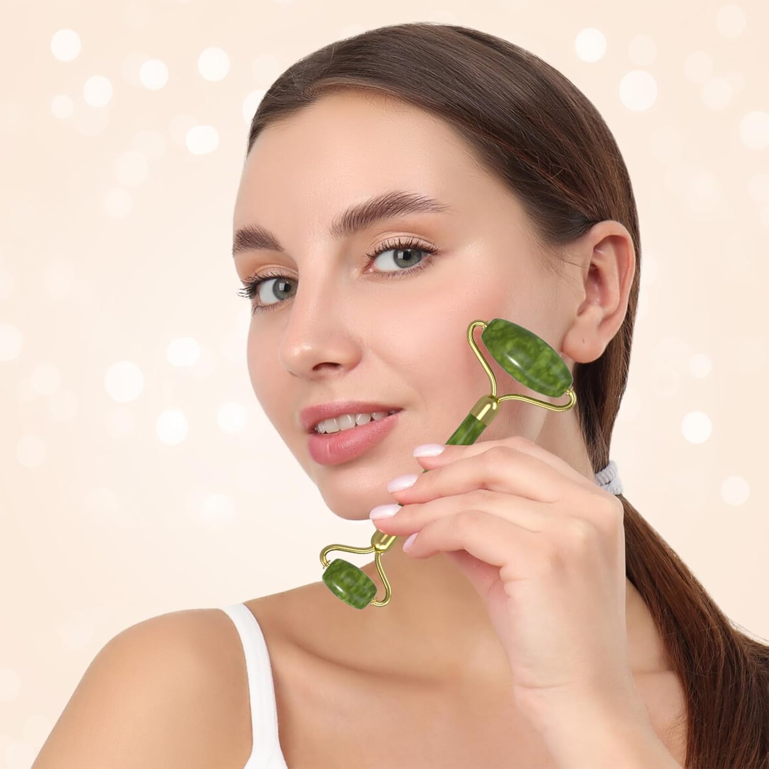 Thumbnail 1 de Gua Sha and Jade Roller Set for Face and Body