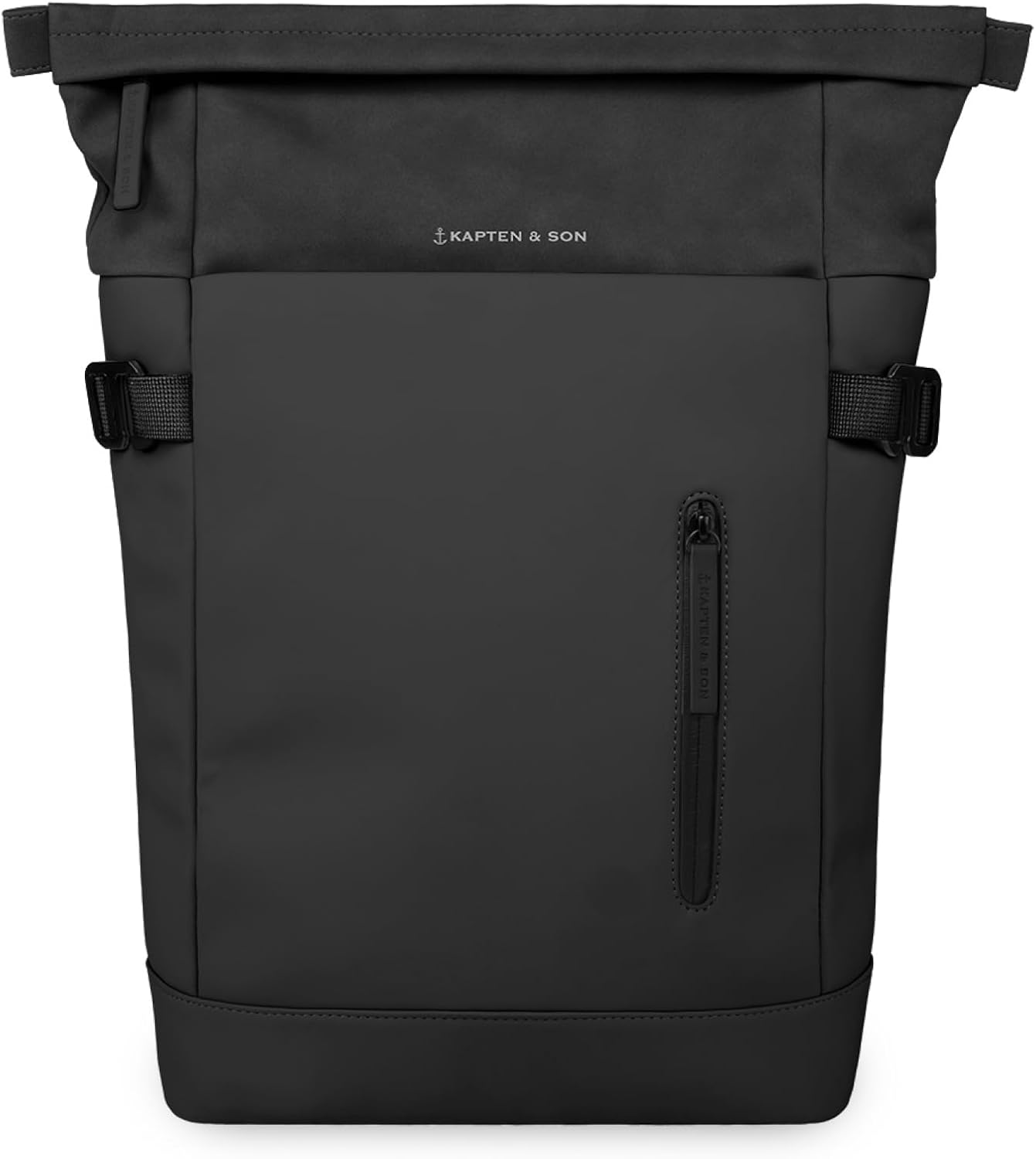 Detalle de Kapten & Son Aarhus All Black – sac à dos rolltop 14 L avec compartiment ordinateur 14