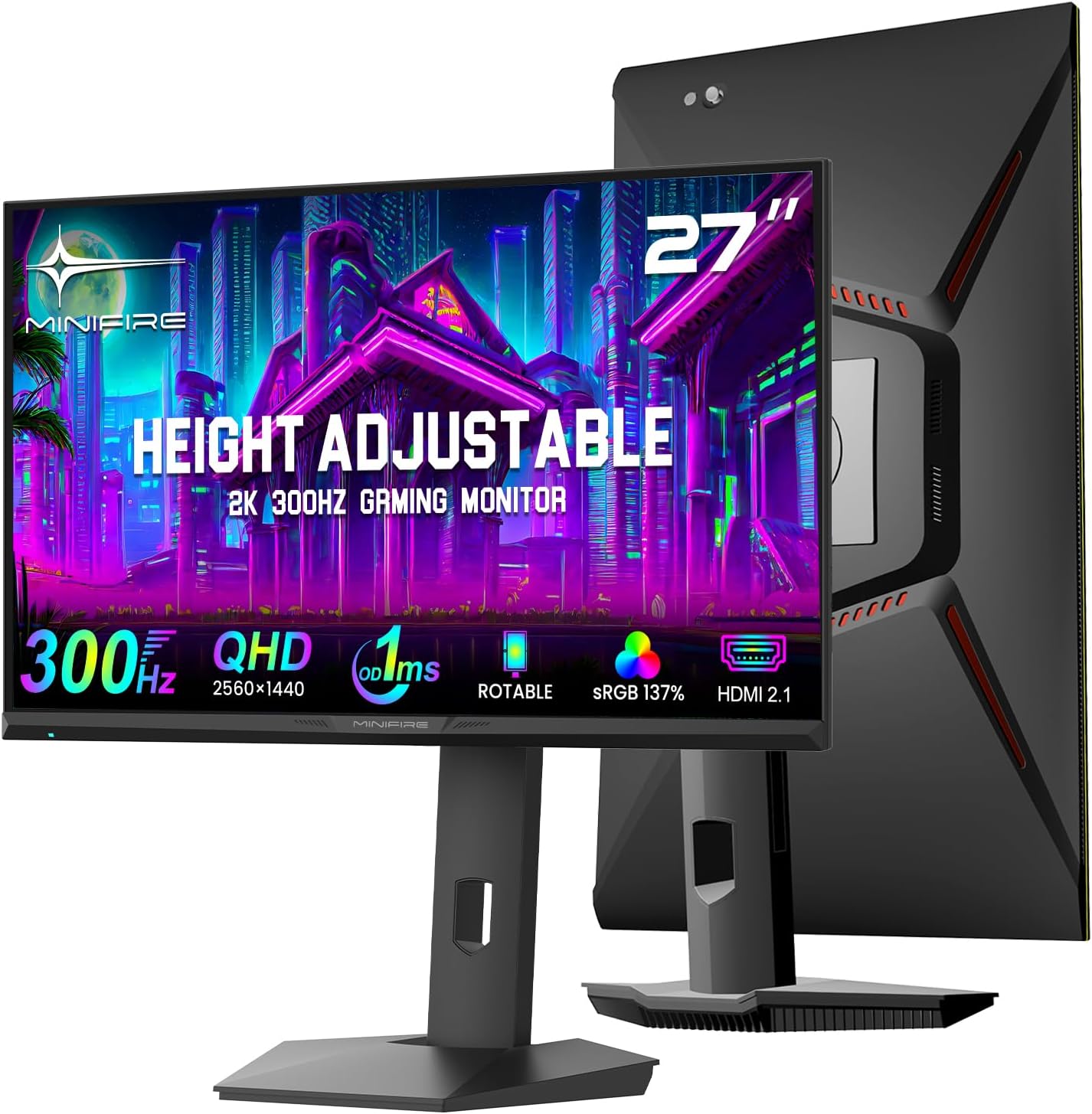 Detalle de Minifire MFG27F6Q Pro 27 Zoll Gaming Monitor