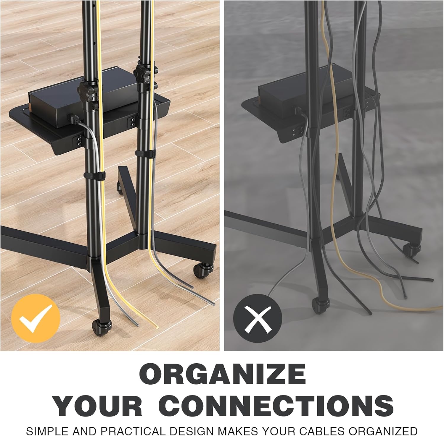 Thumbnail 6 de Mobile TV Stand for 32–75-Inch TVs